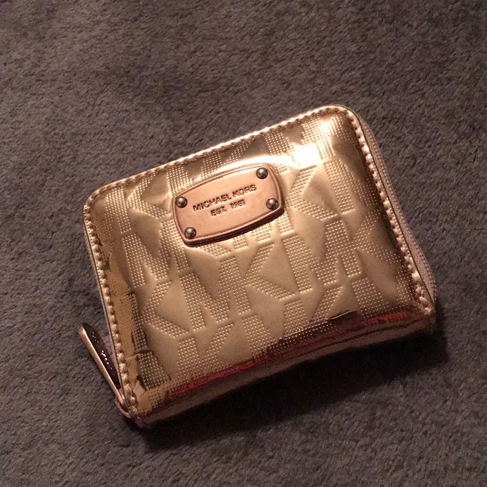 Michael Kors Rose Gold Bifold Wallet